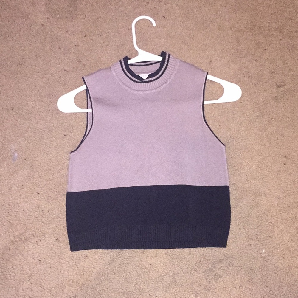 cropped sweater tank